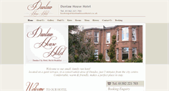 Desktop Screenshot of dunlawhousehotel.co.uk